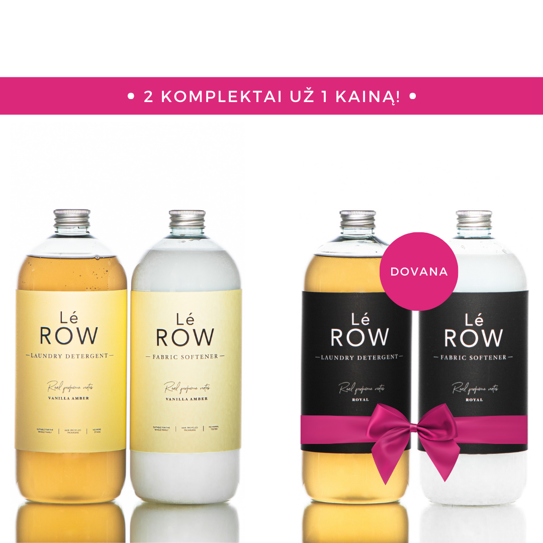 LE ROW kit VANILLA AMBER, 2x1000ml