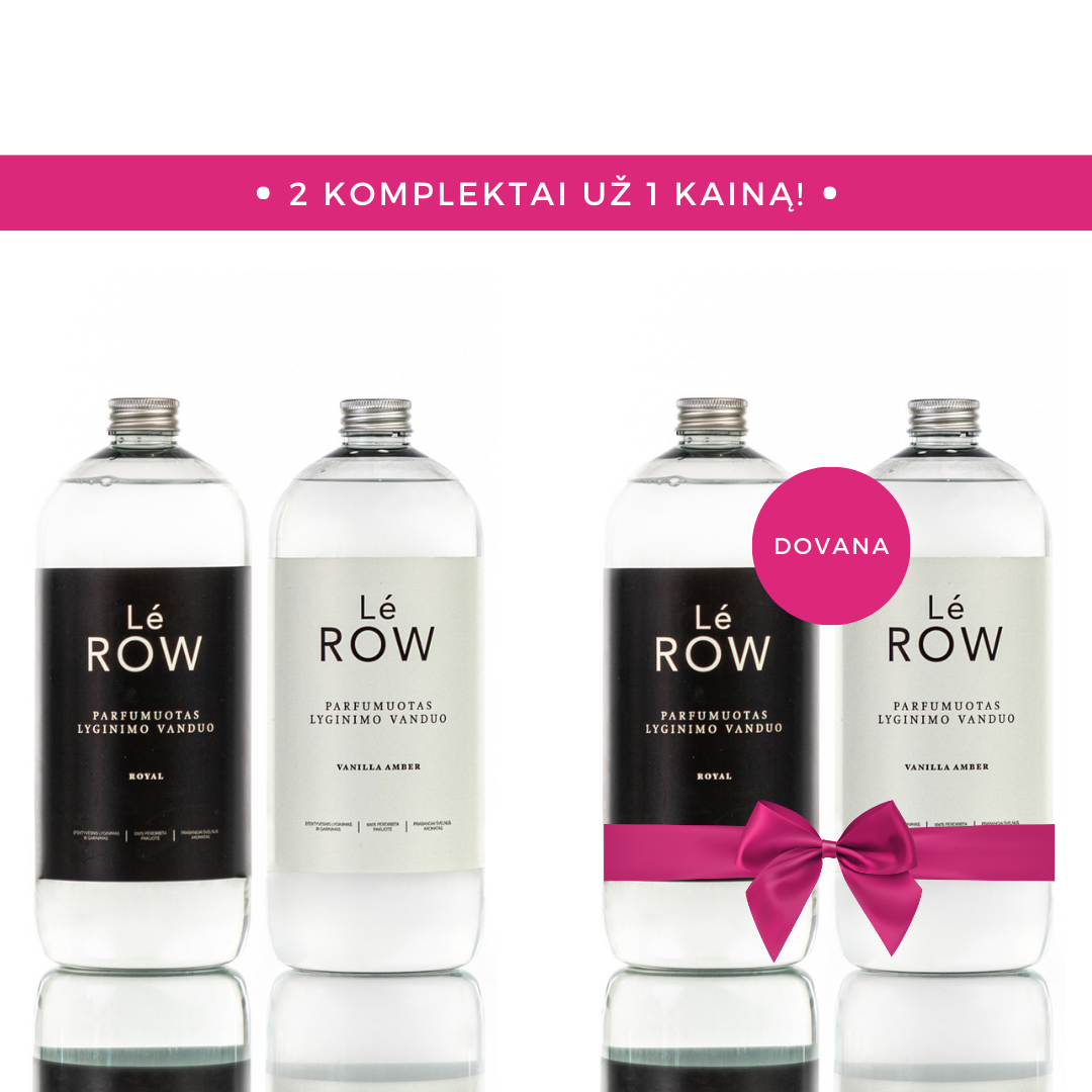LE ROW perfumed ironing water ROYAL, 1000ml + LE ROW perfumed ironing water AMBER, 1000ml
