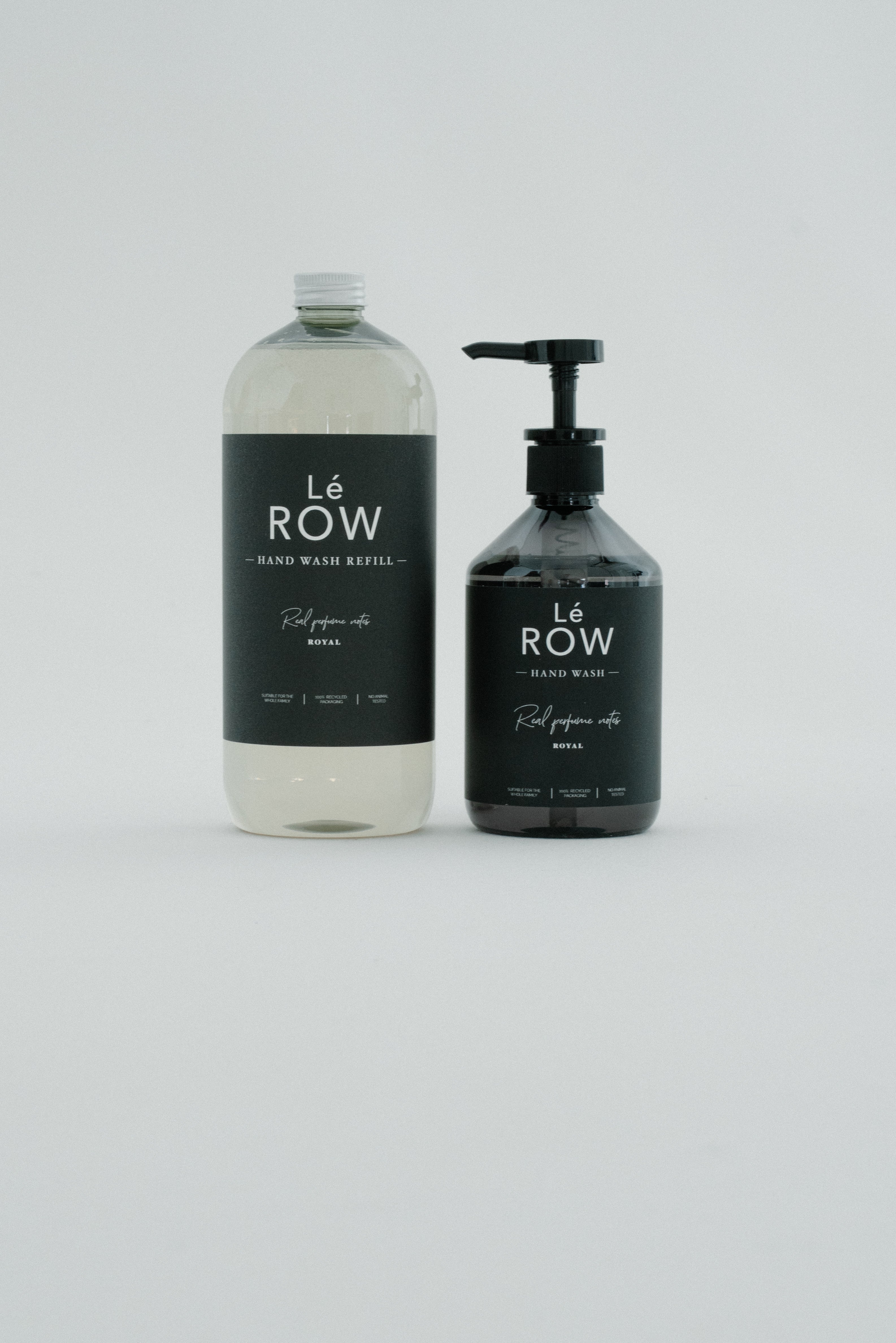 LE ROW hand soap ROYAL, 500ml + LE ROW hand soap replenishment ROYAL, 1000ml
