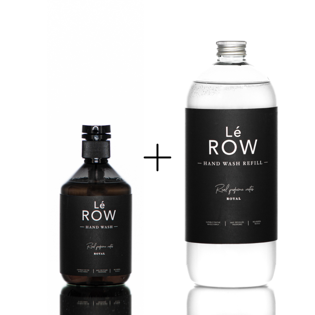 LE ROW rankų muilas ROYAL, 500ml + LE ROW rankų muilo papildymas ROYAL, 1000ml